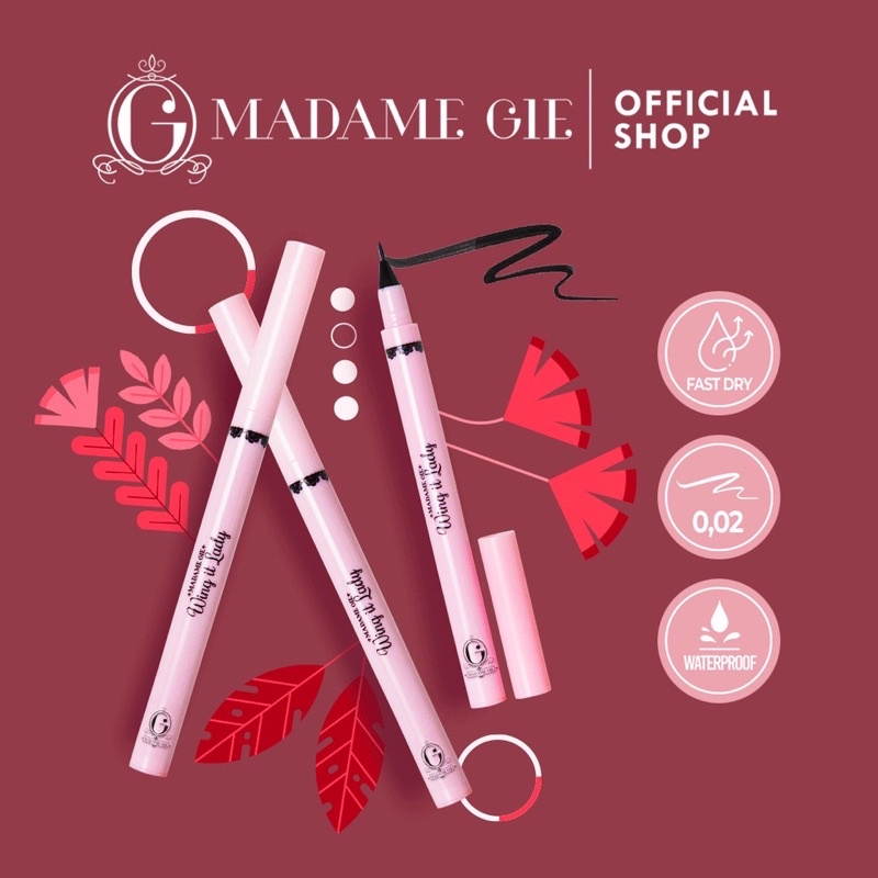 MADAME GIE Wing It Lady Eyeliner Black Tahan Air