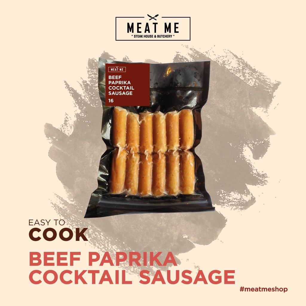 

MEAT ME Frozen Food - Beef Paprika Cocktail Sausage