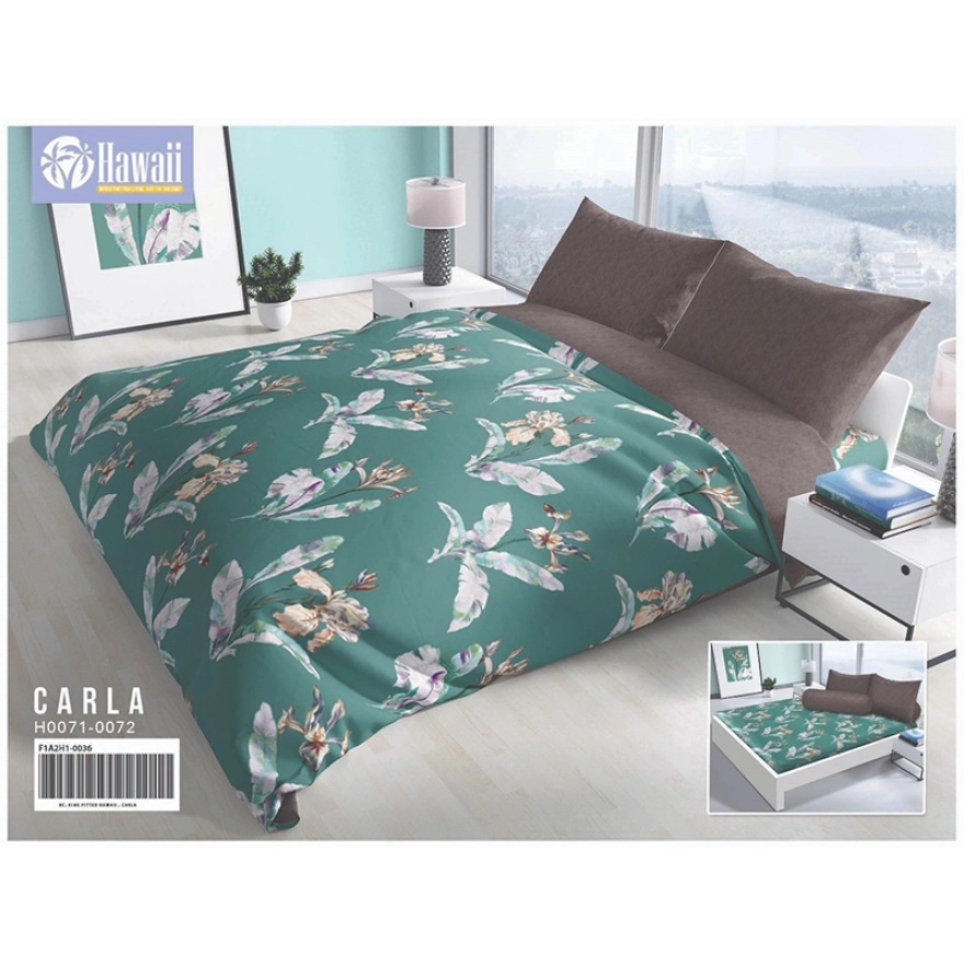 HAWAII Sprei Set motif ( Size 180x200x22.5cm / 160x200x22.5cm )