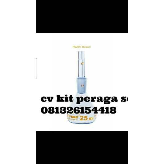 picnometer 100 ml iwaki