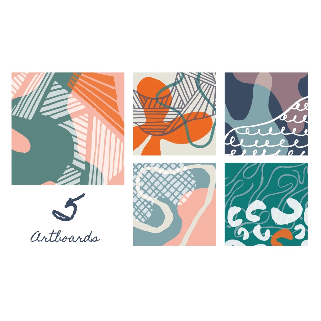 Organic Forms Patterns Artboards