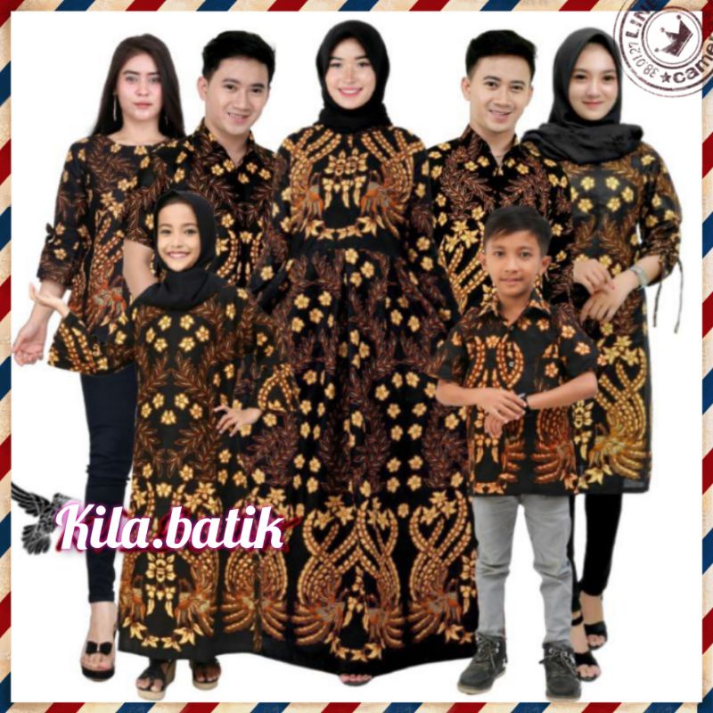 Batik Couple keluarga sania ruffle ori ndoro jowi dnt motif manuk tarung.S.M.L.XL.XXL. TERMURAH