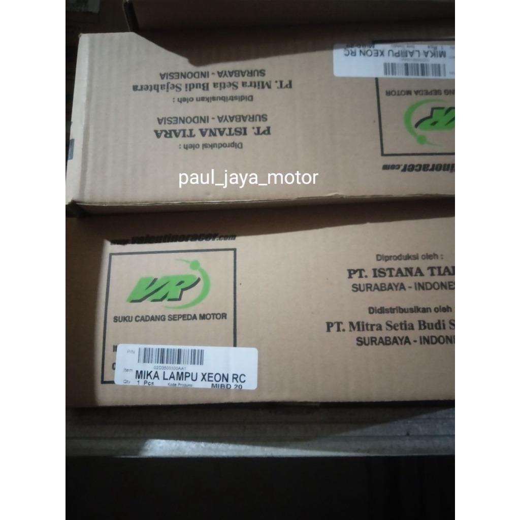 MIKA KACA LAMPU DEPAN XEON RC VR