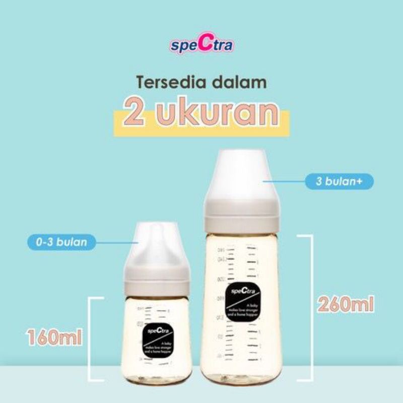 Spectra All New PPSU Baby Bottle 160 ml &amp; 240 ml - Botol Susu Bayi