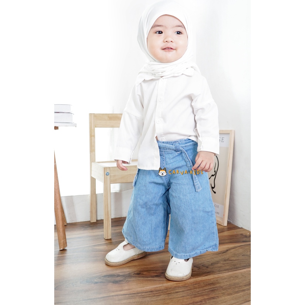 celana anak cewek celana panjang anak celana anak perempuan kulot jeans original denim celana bayi 1-6 tahun