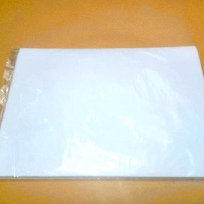 

kertas- kertas stiker sticker transparan bening (glossy) a4/pack isi 10 lembar -kertas.