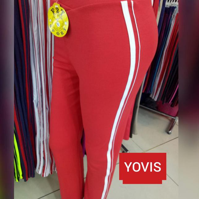 ► Celana Senam Panjang Wanita - Putih ✤