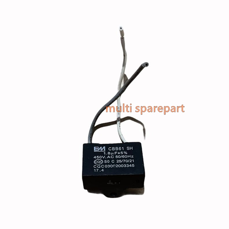 Kapasitor Kipas Angin 1,8 UF Mikro - Capasitor 1.8 spare part fan