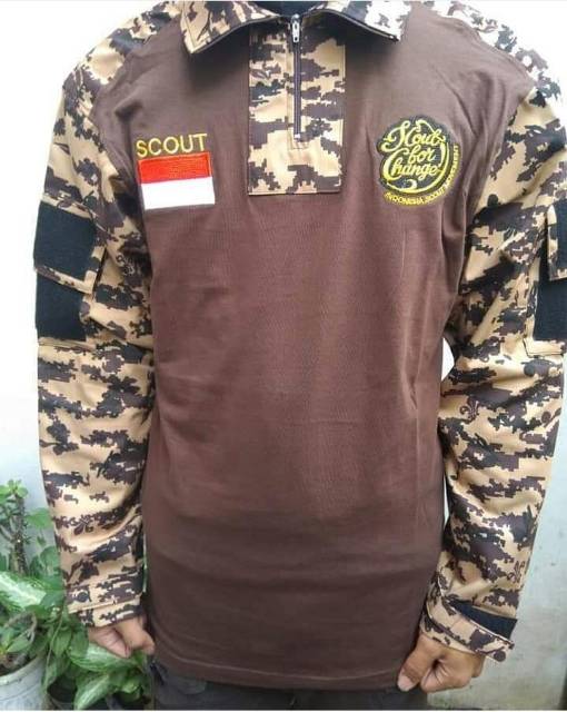 Kaos BDU lapangan loreng pramuka murah