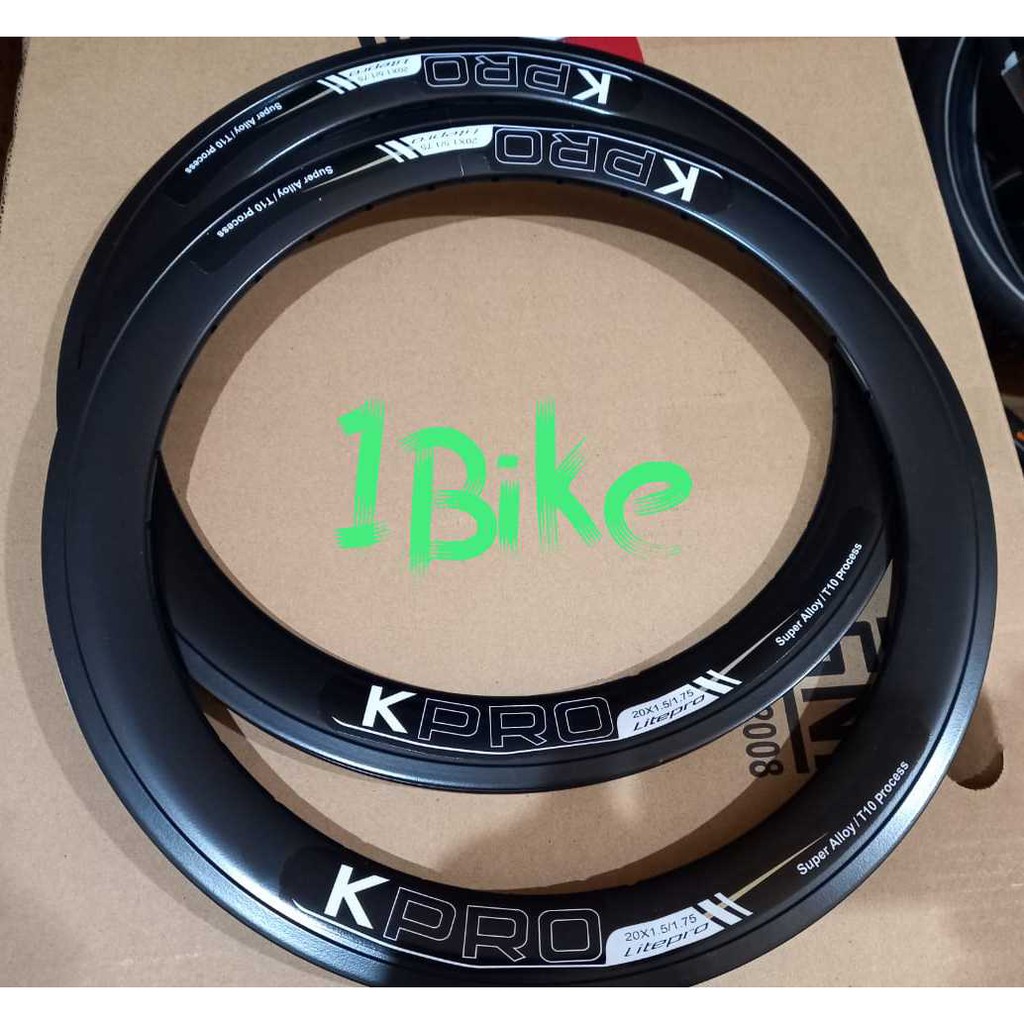 Velg Rims sepeda lipat Litepro 20 inch murni  406  28h &amp; 32h