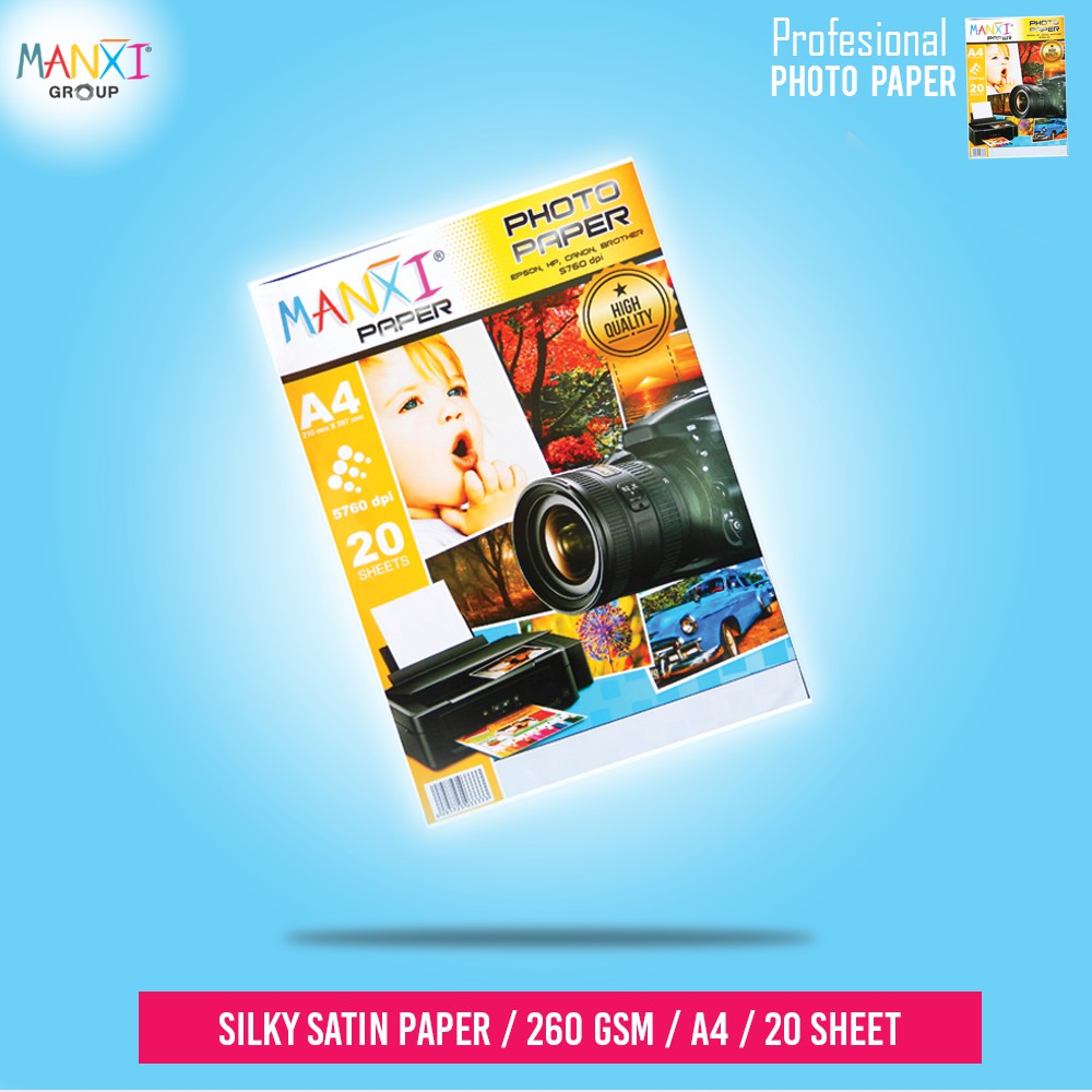 

Kertas Silky Satin 260 gsm