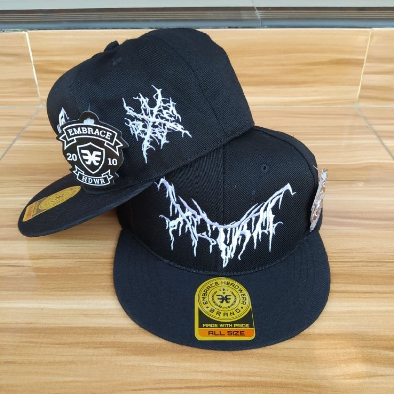 Topi Snapback metal distro pria Bordir xtab