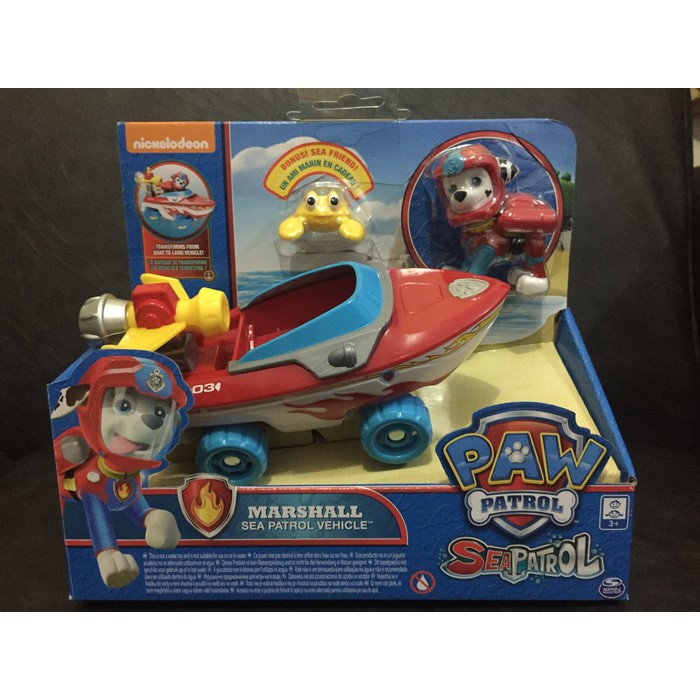 paw patrol marshall sea patrol vehicle