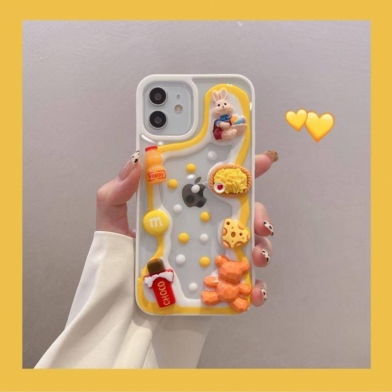 Soft Case Hp Gambar hamburger / Kentang Goreng Untuk iPhone 13 / 12 / 11promax / X / XS MAX / XR / SE / 2022 2020 / 7 / 8plus