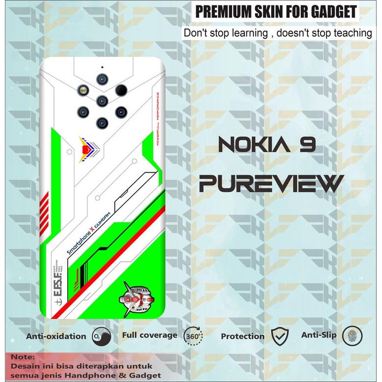 GARSKIN HANDPHONE 2PCS NOKIA 9 PUREVIEW  GUNDAM