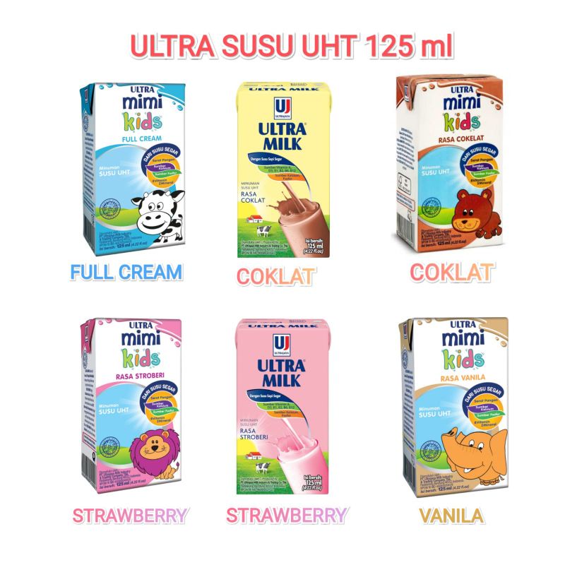 ULTRA MIMI ULTRA MILK SUSU UHT 125 ml / Dus