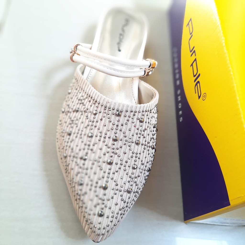 Sendal Flat Shoes purple / Sendal Teplek