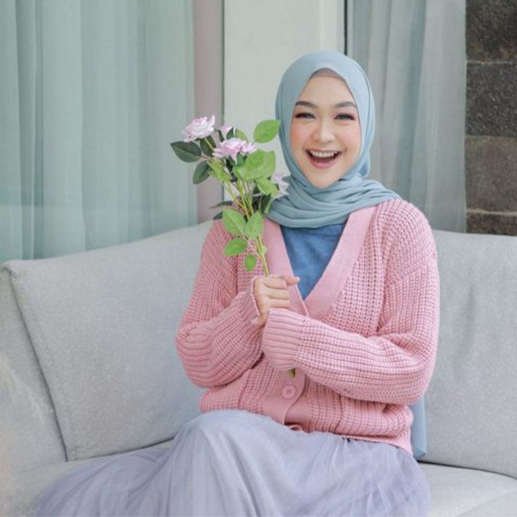 CARDIGAN RAJUT KANCING SAKU PREMIUM 5GATE BY NADIRA