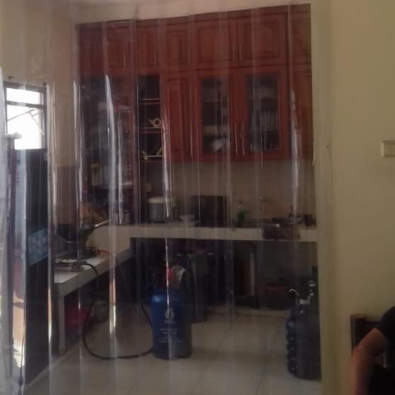 ☁ pvc curtain 20cm x 3mm blue clear ➾