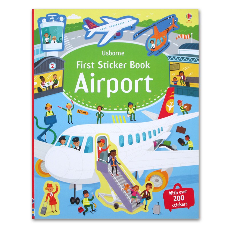 Usborne First Sticker Book - AIRPORT (With Over 200 Stickers) (WW)