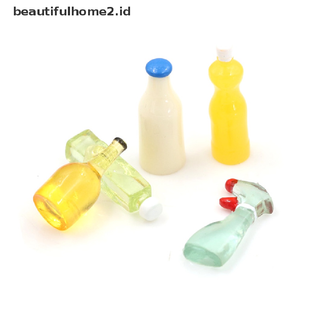 Beautifulhome2. Buku Literatur Dalam Bahasa MandarinId 5pcs Miniatur Botol Plastik 3cm Untuk Aksesoris Dapur Rumah Boneka 1: 12