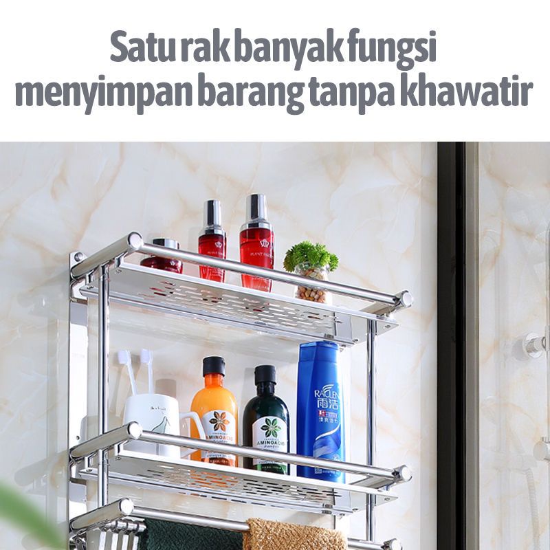 RAK GANTUNG KAMAR MANDI STAINLESS RAK KAMAR MANDI STAINLESS RAK STAINLESS FREE PACKING DUS FBL