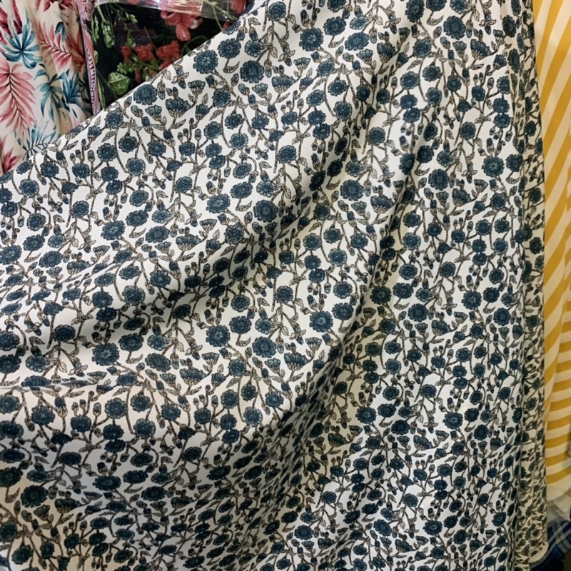 kain zara crepe motif - kain zara luxury - harga 0,5m