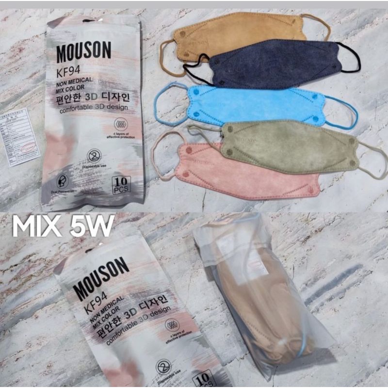 masker mouson KF94 mix 5 warna