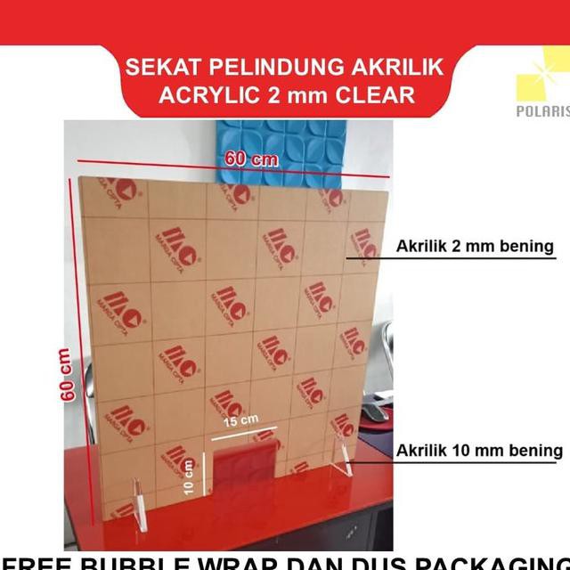 

MuRah!!! SEKAT/PARTISI/PEMBATAS MEJA AKRILIK ACRYLIC Banyak Dicari