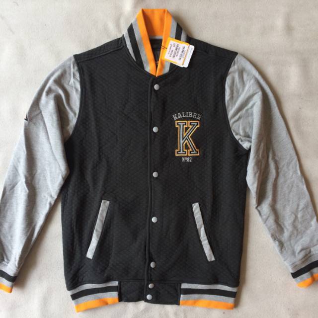 Kalibre Jaket Varsity 03 Jacket Hitam Abu Kuning 970146107