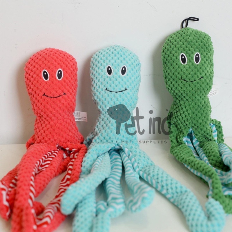 Premium Mr octopus long leg squeaky and rusling toy ( big size)