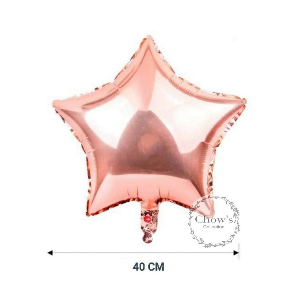 Balon Foil Star / Bintang Rose Gold