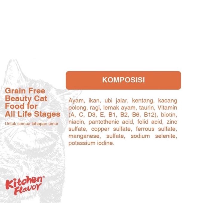 

Kitchen Flavor Grain Free Beauty Cat Food 8Kg
