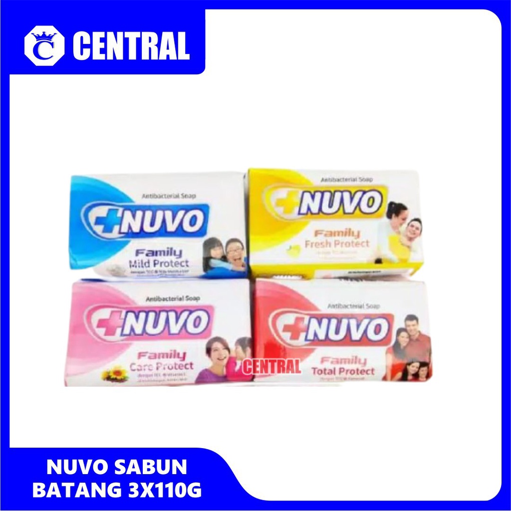 NUVO SABUN BATANG 3X110g /centraltrenggalek