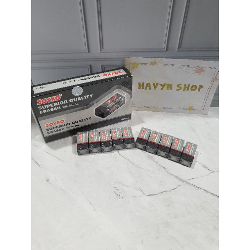 (10pcs) penghapus joyko kecil/hapusan joyko/stip joyko kecil-Hitam JOYKO