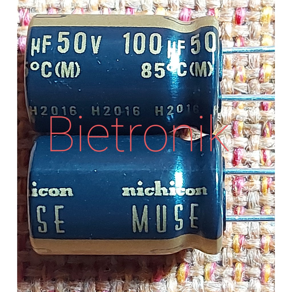 Kapasitor 100uF 50VDC UKZ1H101MHM Original NICHICON