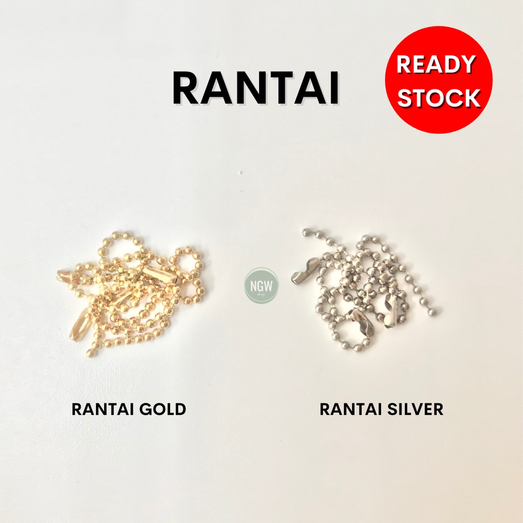 Rantai emas gold satuan ecer untuk hang tag Kartu hampers