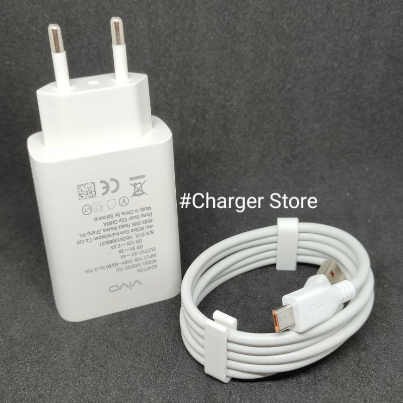 Charger Vivo ORIGINAL Fast Charging Micro USB Y91C V5 V5S V7 V9 V7 Plus Support Semua hp