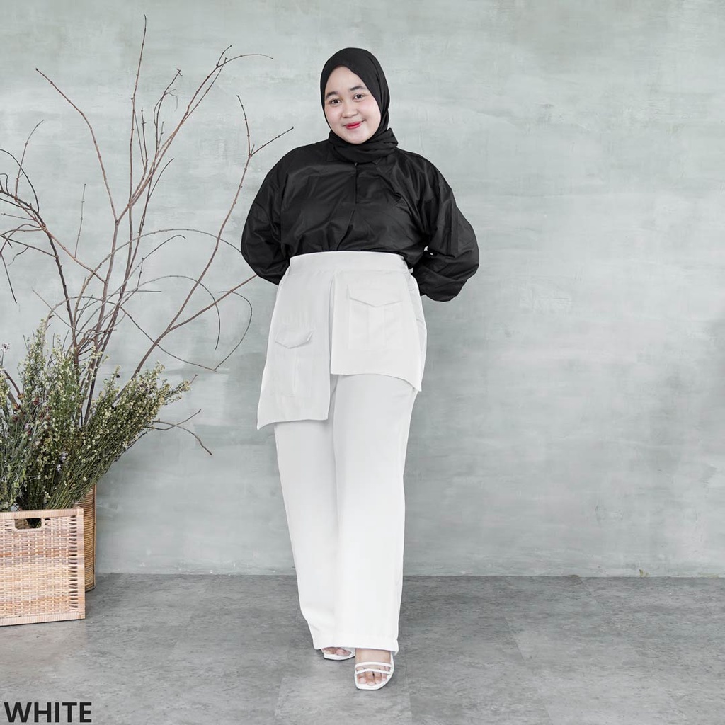 Bigsize Bess Palazo Pocket Pants Celana Panjang Wanita