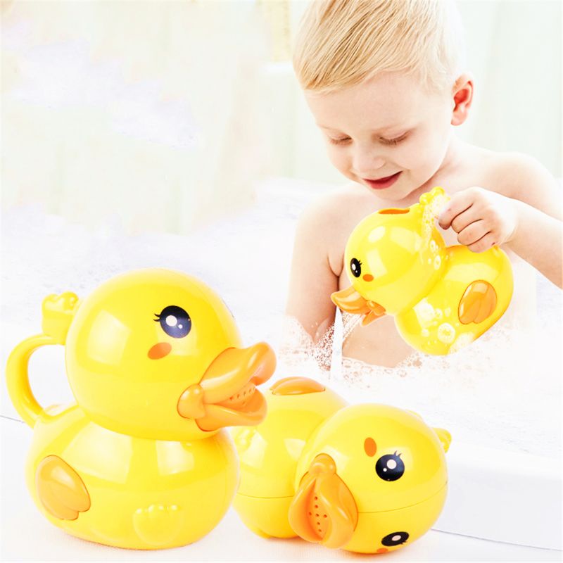 Mary Watering Pot Bebek Mainan Kolam Renang Bayi Mengapung Perahu Bebek Bebas Gigitan Kartun Shower Untuk Kepala Bukan Jamur Safety Water Toy for