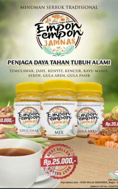 

Jamu Empon Empon Siap Seduh | Jamu Meningkatkan Antibodi Tubuh Halal Herbal murah/MIX GULA AREN