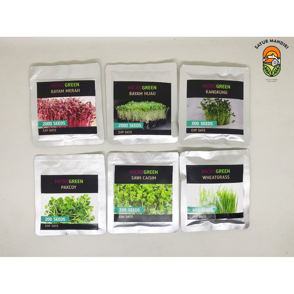 Benih Bibit Microgreen Ekonomis (Kemasan Baru)