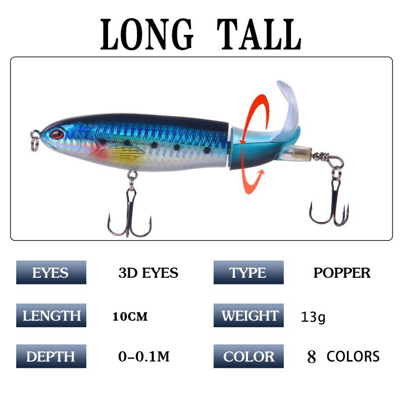 &lt;Flash Sale&gt;2021 13g Propeller Pencil Lure Bait Floating Sea Fishing Lure Hard Bait Floating Pencil Lure Bait