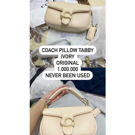 coach pillow tabby preloved