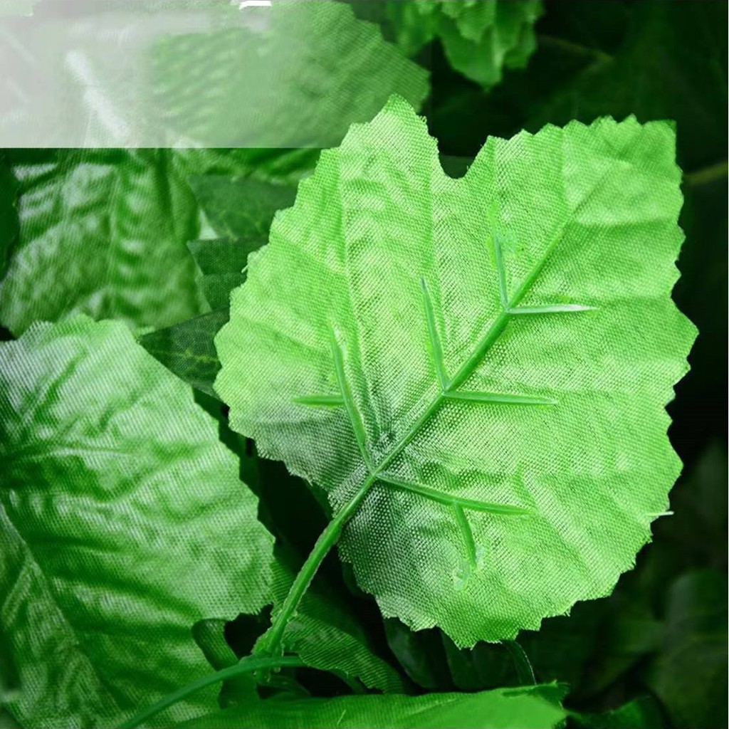 Daun Rambat Plastik Artificial Lebar Tanaman Hias Dekorasi Dinding Harga/Meter