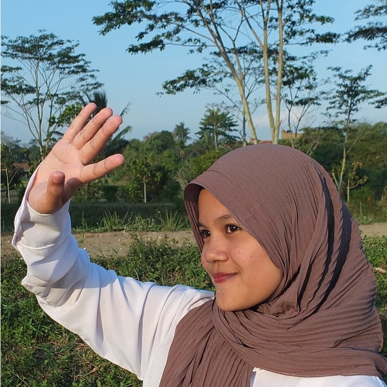 DISKON.! Pashmina FULL PLISKET || Pleated Shawl-Moka