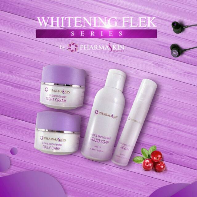 Paket skincare flek membandel pharmaskin /creamsiang /creammalam/sabunwajah/serum