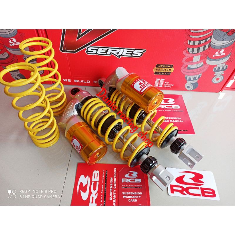 Shock RCB VS Series Nmax New Nmax Old PCX ADV AEROX 155 New AEROX CONNECTED Klik Rebond 305MM 330MM Shock RCB VS Premium Black Series Original RCB