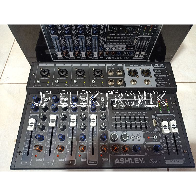 Mixer Audio Ashley Point 4 / Point4 4 Channel Original USB RECORDING