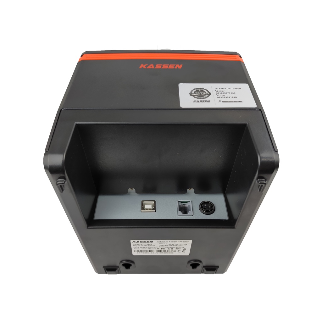 Kassen BTP3200 Printer Bluetooth Thermal 80mm Auto Cut USB Serial Ethernet (USE) LAN BT-P3200 Cetak Struk Kasir Thermal PPOB BTP 3200 Support RJ11 Autocutter